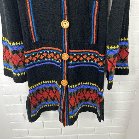 Vintage Organically Grown Sweaters by Arpeja Long Cardigan Size S - Picture 4 of 13